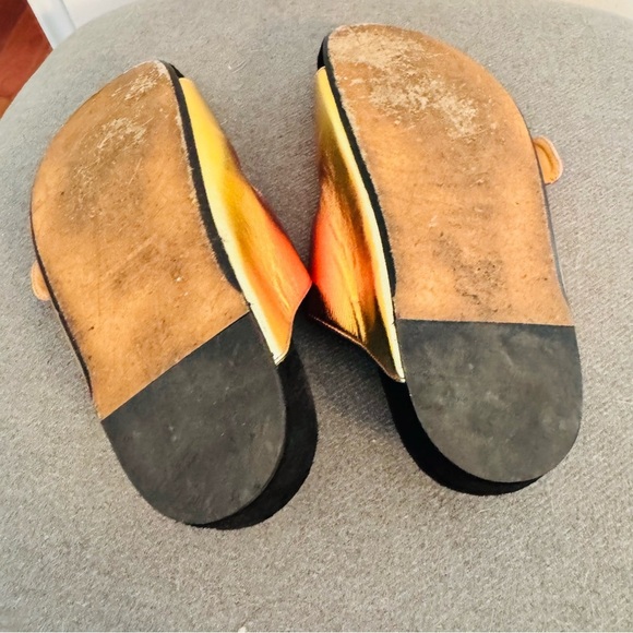 ISABEL MARANT Lennyo dégradé metallic leather slides - Picture 7 of 10